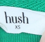 Hush Women's Green XS Long Sleeve Cotton Jersey T-Shirt