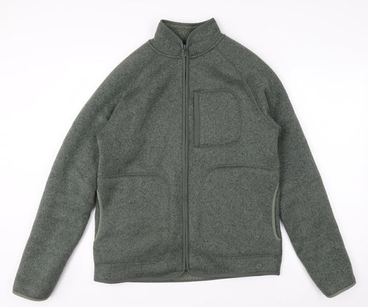 Marks and Spencer Women’s Green Fleece Zip Jacket Size S