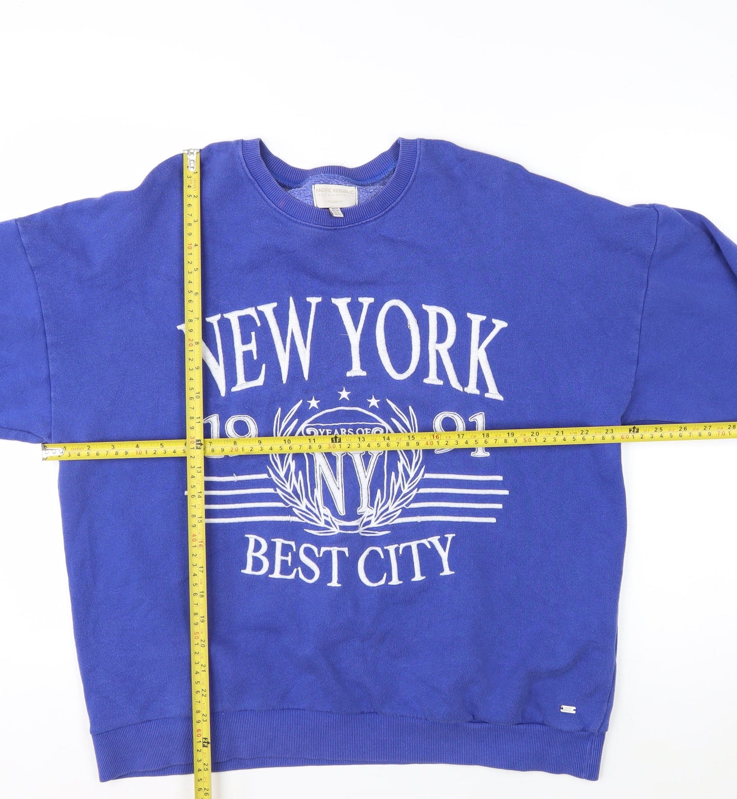 Pull&Bear Pacific Republic Teen Purple New York Print Sweatshirt S
