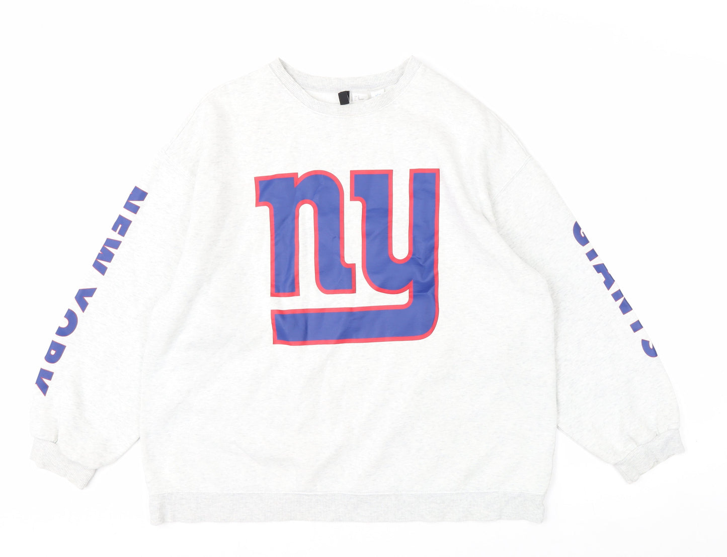 H&M Divided Women's Grey NY Giants Pullover Sweatshirt Size M