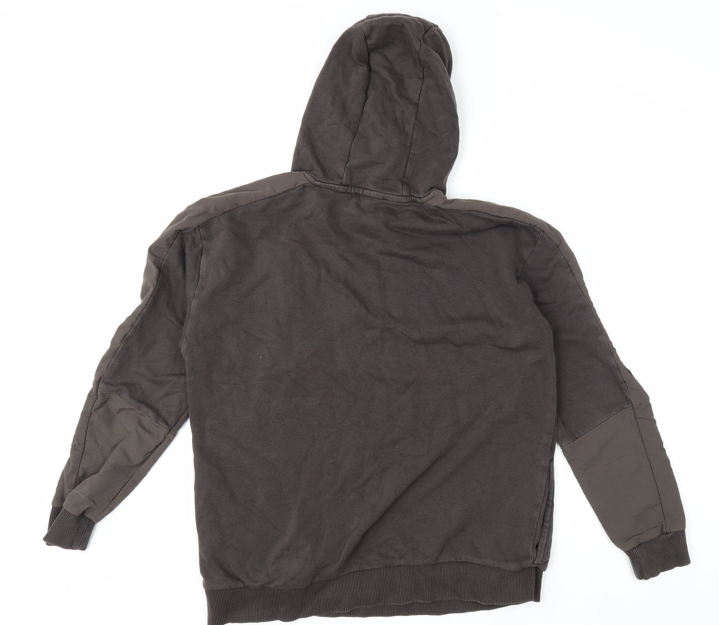 C&A Boys Brown Pullover Hoodie 14 Years Cotton Blend New Limits Design