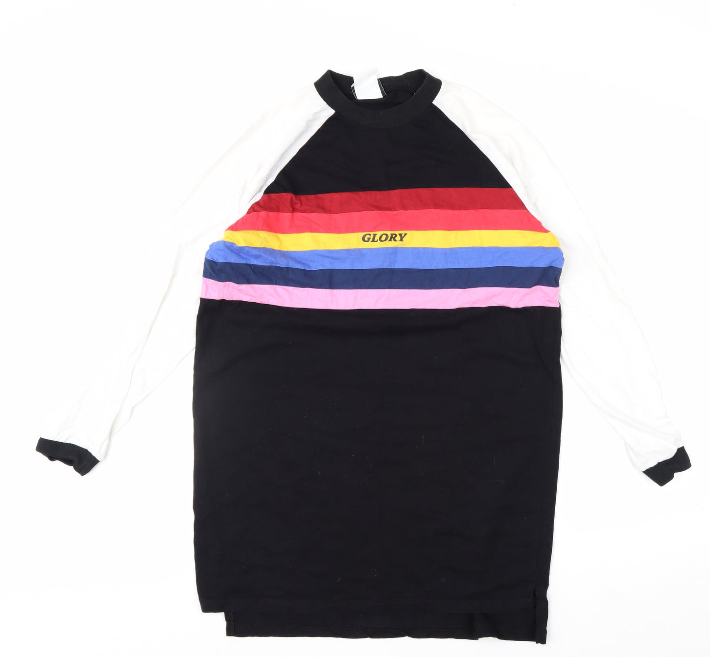 The Ragged Priest Unisex Multicoloured Long Sleeve Cotton Top XS