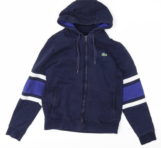 Lacoste Sport Men's Blue Full Zip Hoodie Size M Regular Fit