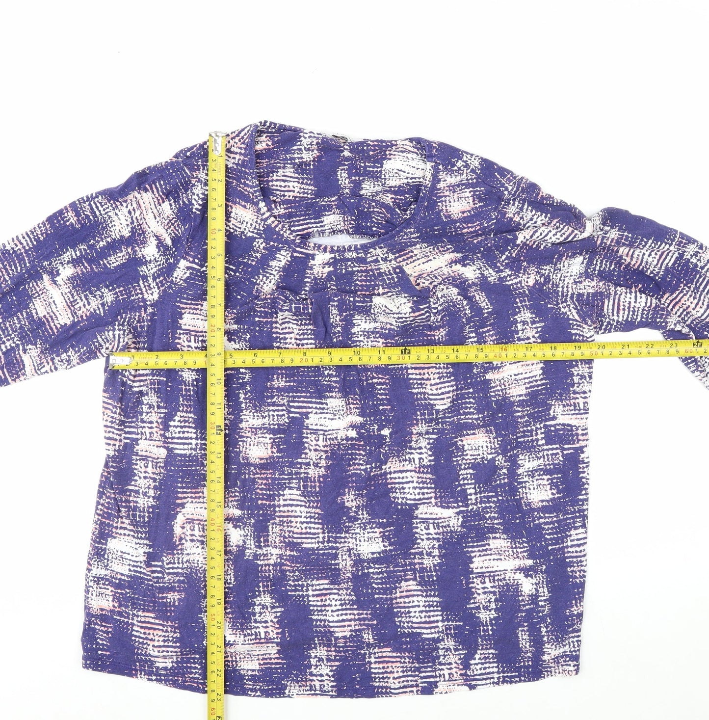 Marks and Spencer Women’s Purple Geometric Tunic Blouse Size 20