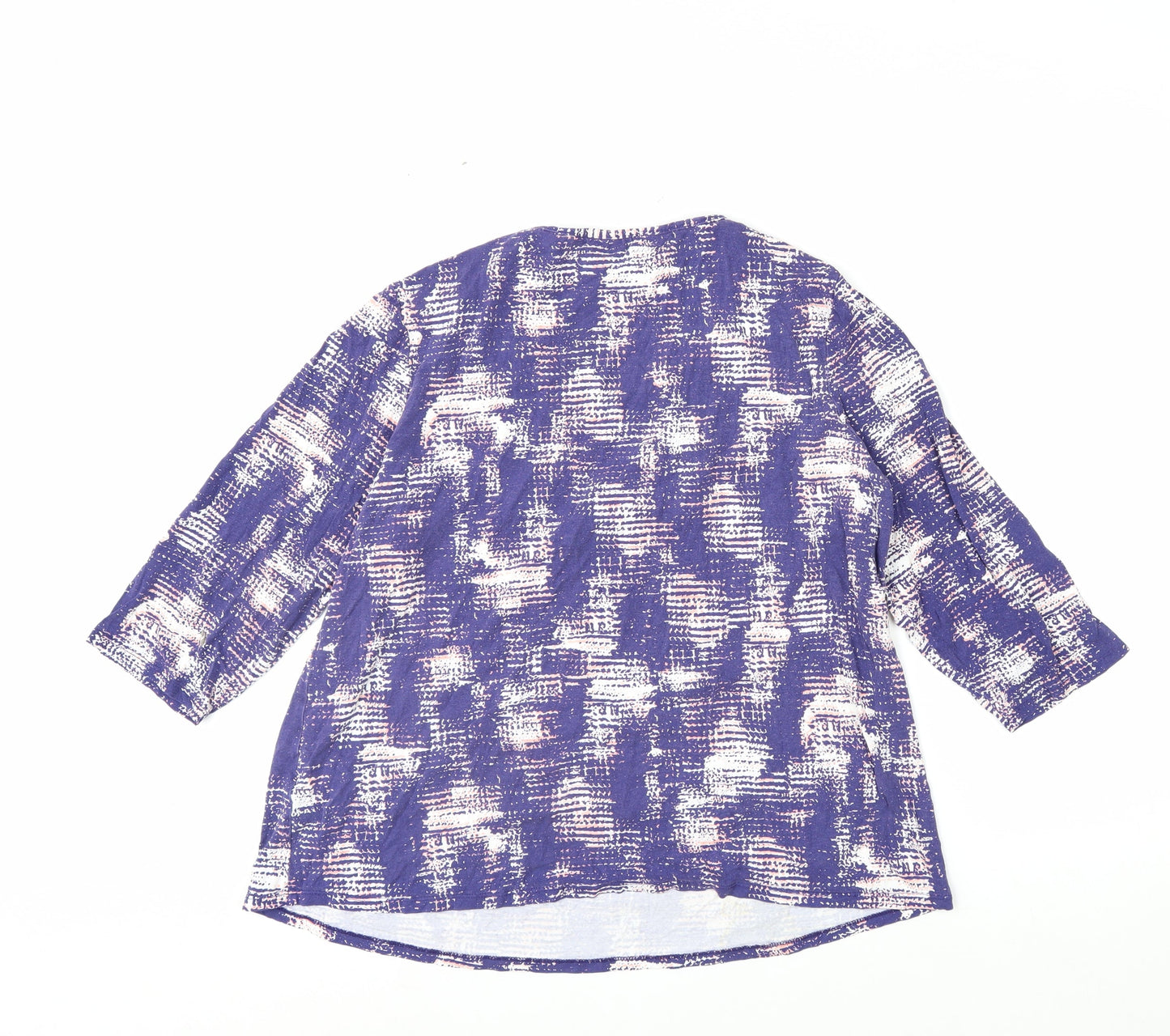 Marks and Spencer Women’s Purple Geometric Tunic Blouse Size 20