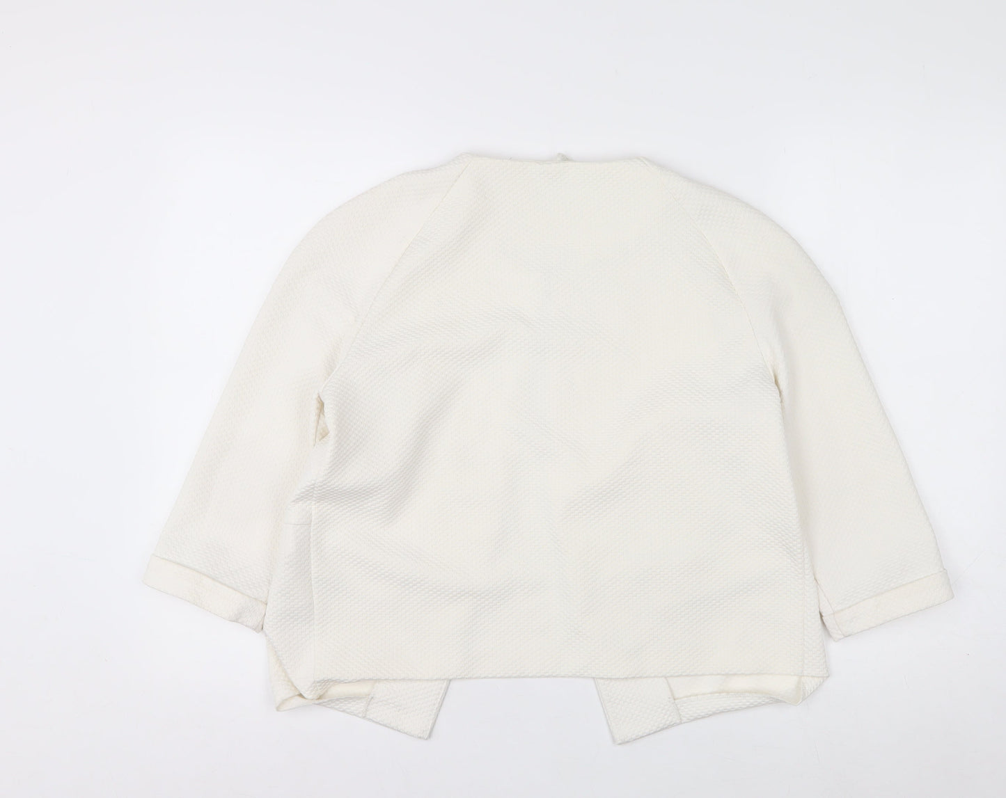 Marks and Spencer Women’s Ivory Textured Blazer Size 10 Regular Fit