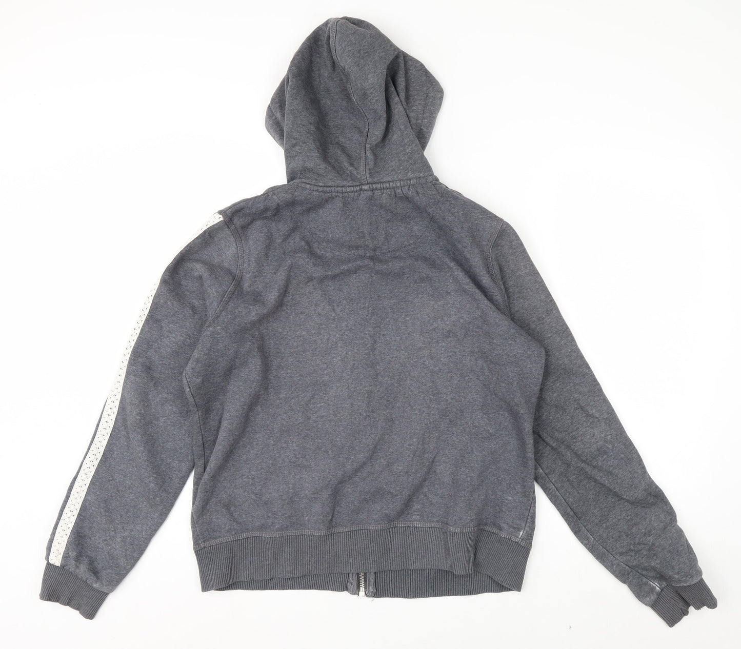 SoulCal & Co Men's Grey Full Zip Hoodie L Lace Trim 1986 Logo