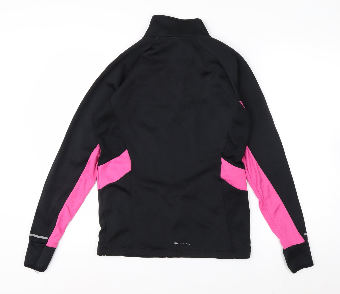Karrimor Women's Black Pink 1/4 Zip Pullover Running Sweatshirt Size 8