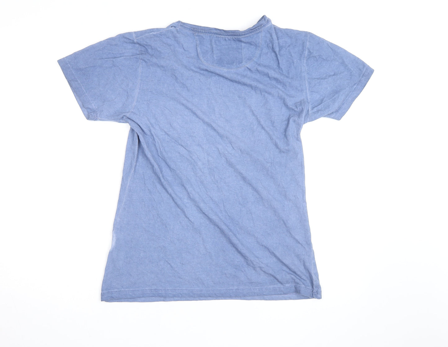 Canadian Peak Women Blue V-Neck Cotton Casual T-Shirt Size 18
