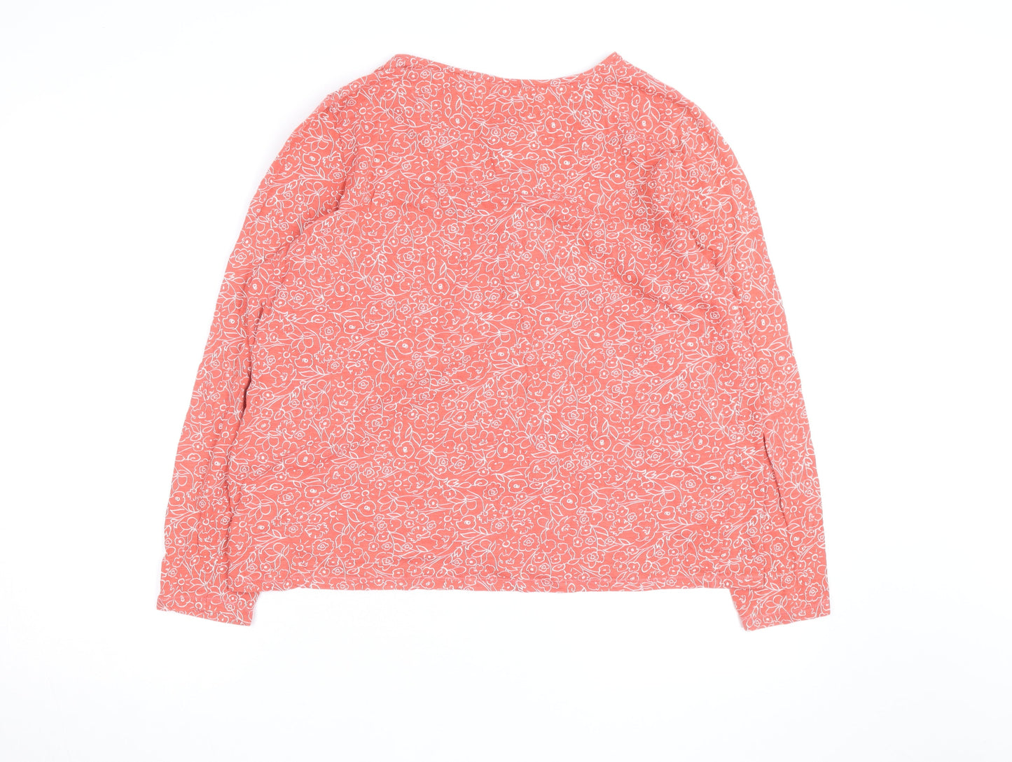 Marks and Spencer Women’s Orange Floral Tunic Blouse Size 18