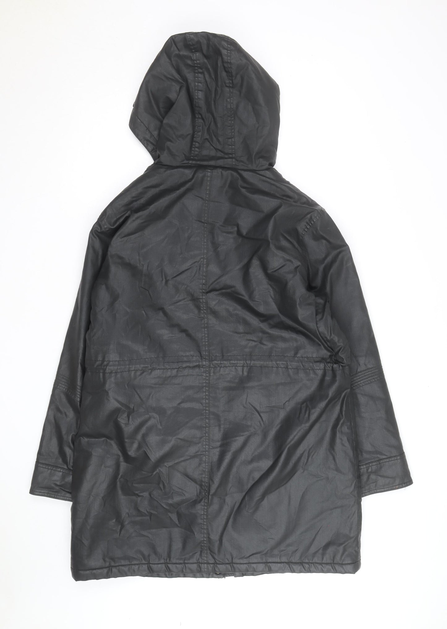 Marks and Spencer Women’s Black Hooded Parka Coat Size 14
