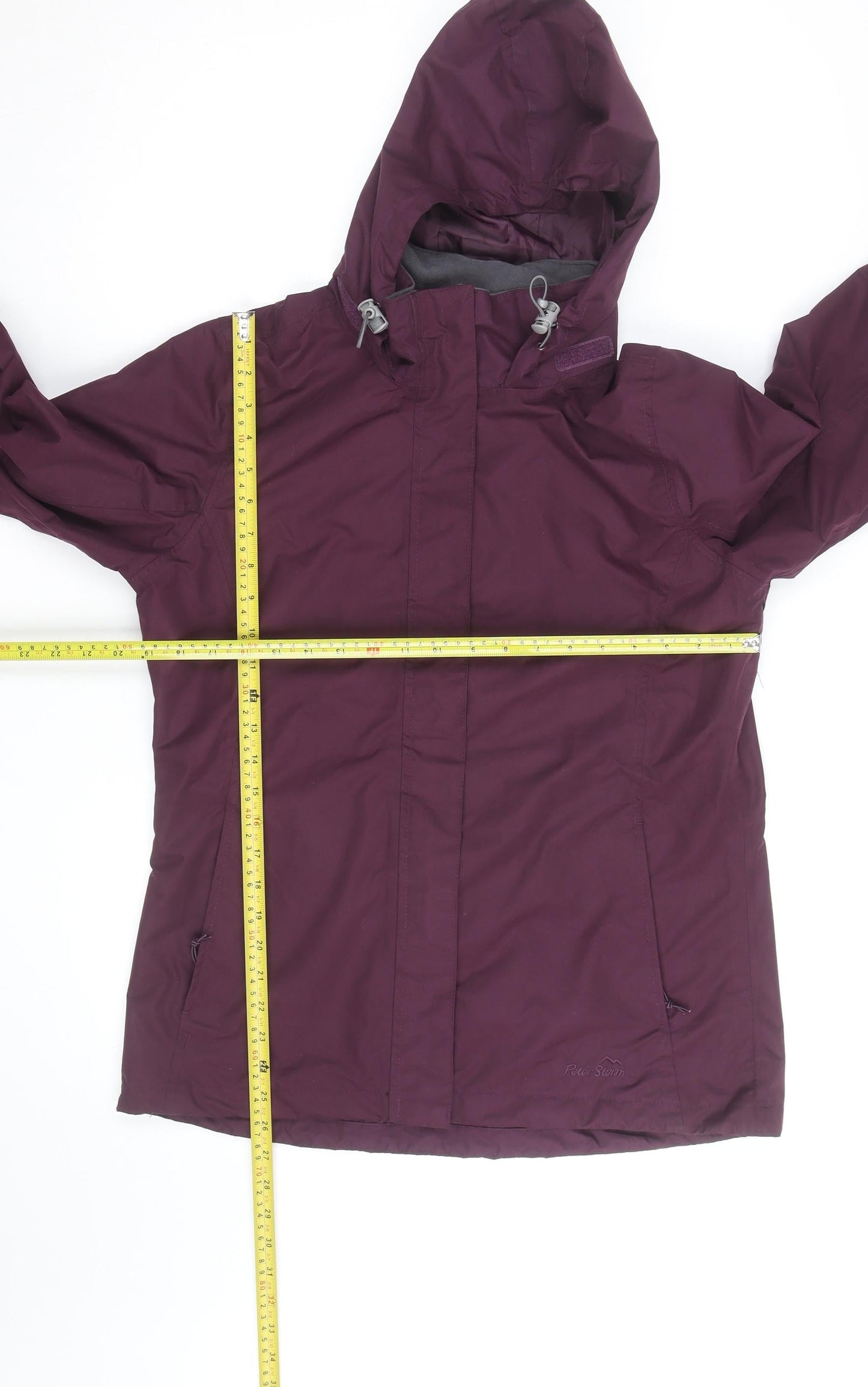 Peter Storm Womens Purple Waterproof Hooded Jacket Size 12