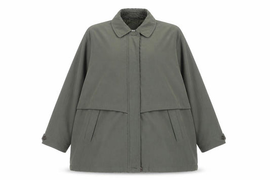 Broketex Women's Green Long Waterproof Rain Coat L