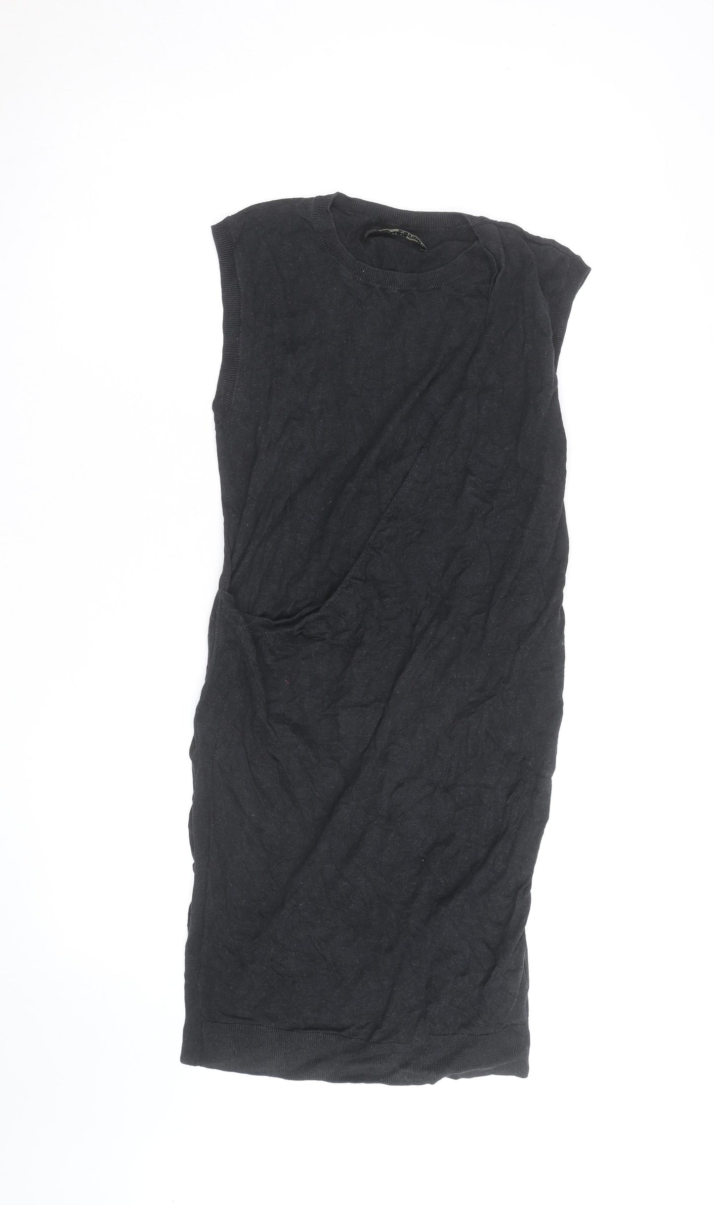 AllSaints Women’s Black Sleeveless Bodycon Knit Dress Size 12