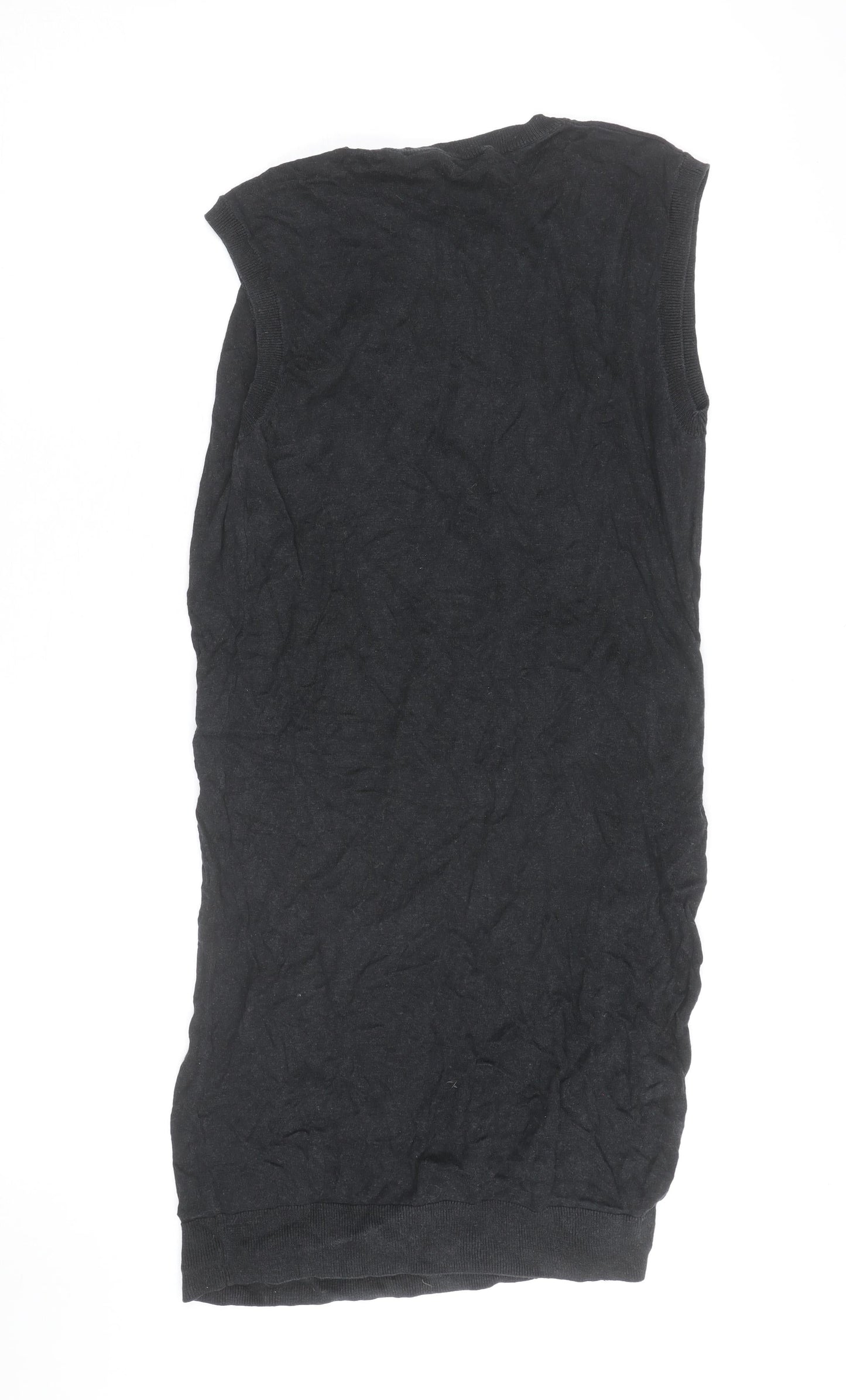 AllSaints Women’s Black Sleeveless Bodycon Knit Dress Size 12