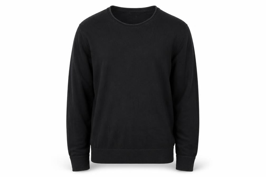 Gap Men's Black Cotton Crew Neck Pullover Jumper Size L