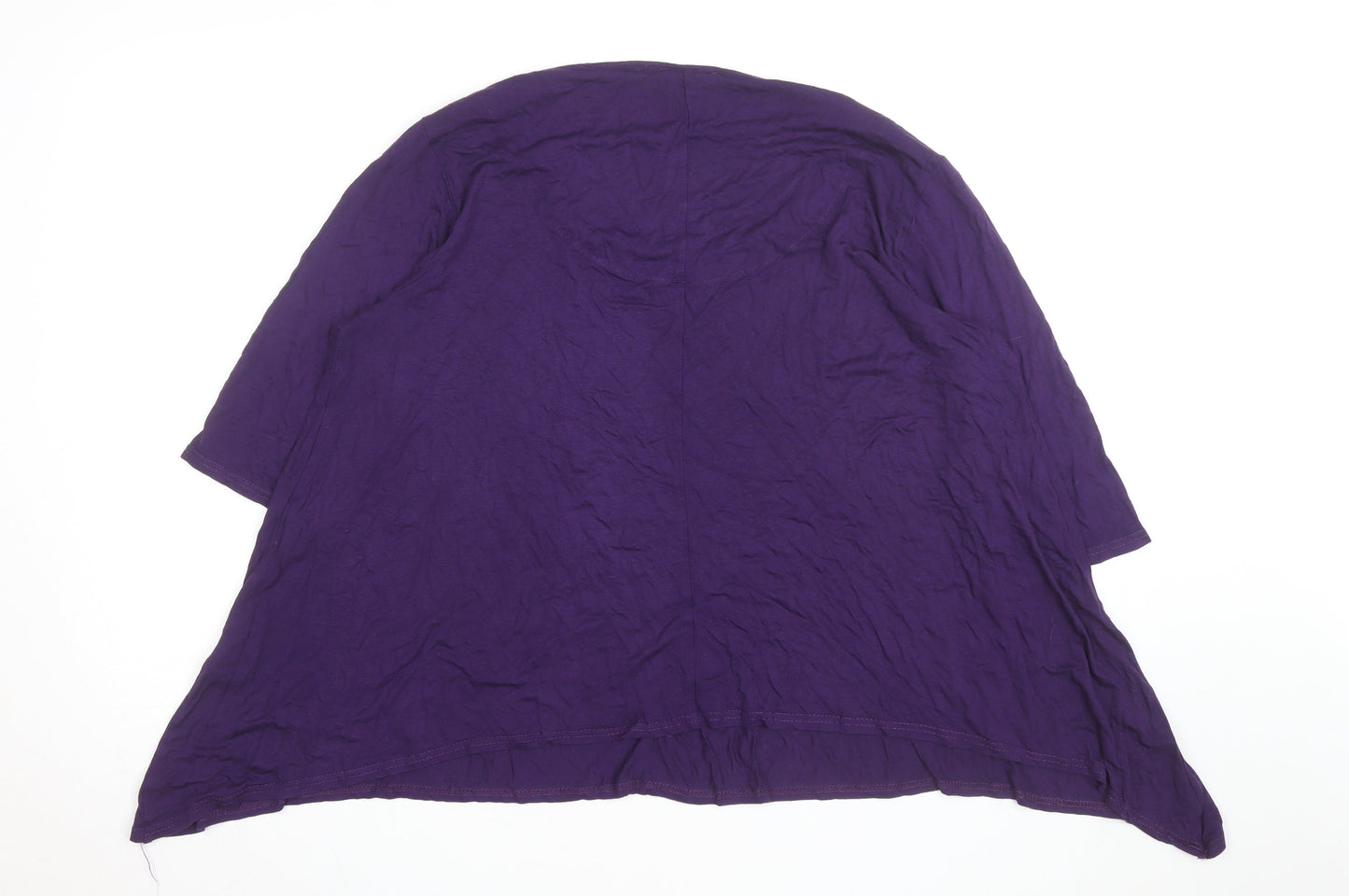 Ann Harvey Women’s Purple Cotton Tunic T-Shirt Size 18