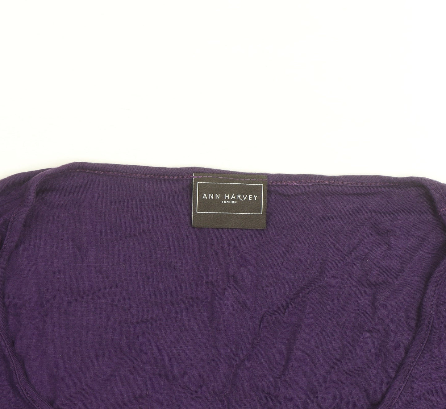 Ann Harvey Women’s Purple Cotton Tunic T-Shirt Size 18