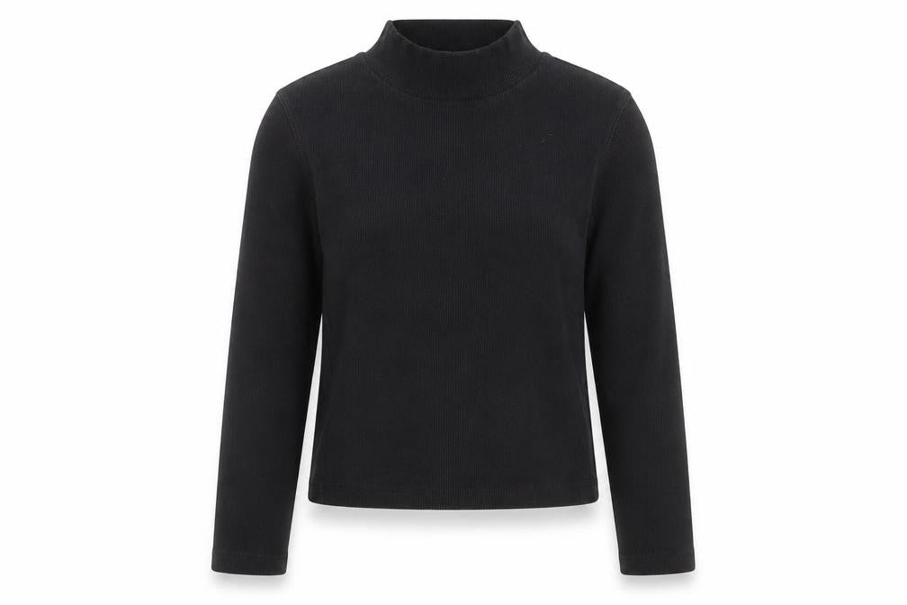 Jack Wills Womens Black Size 10 Roll Neck Long Sleeve Jumper