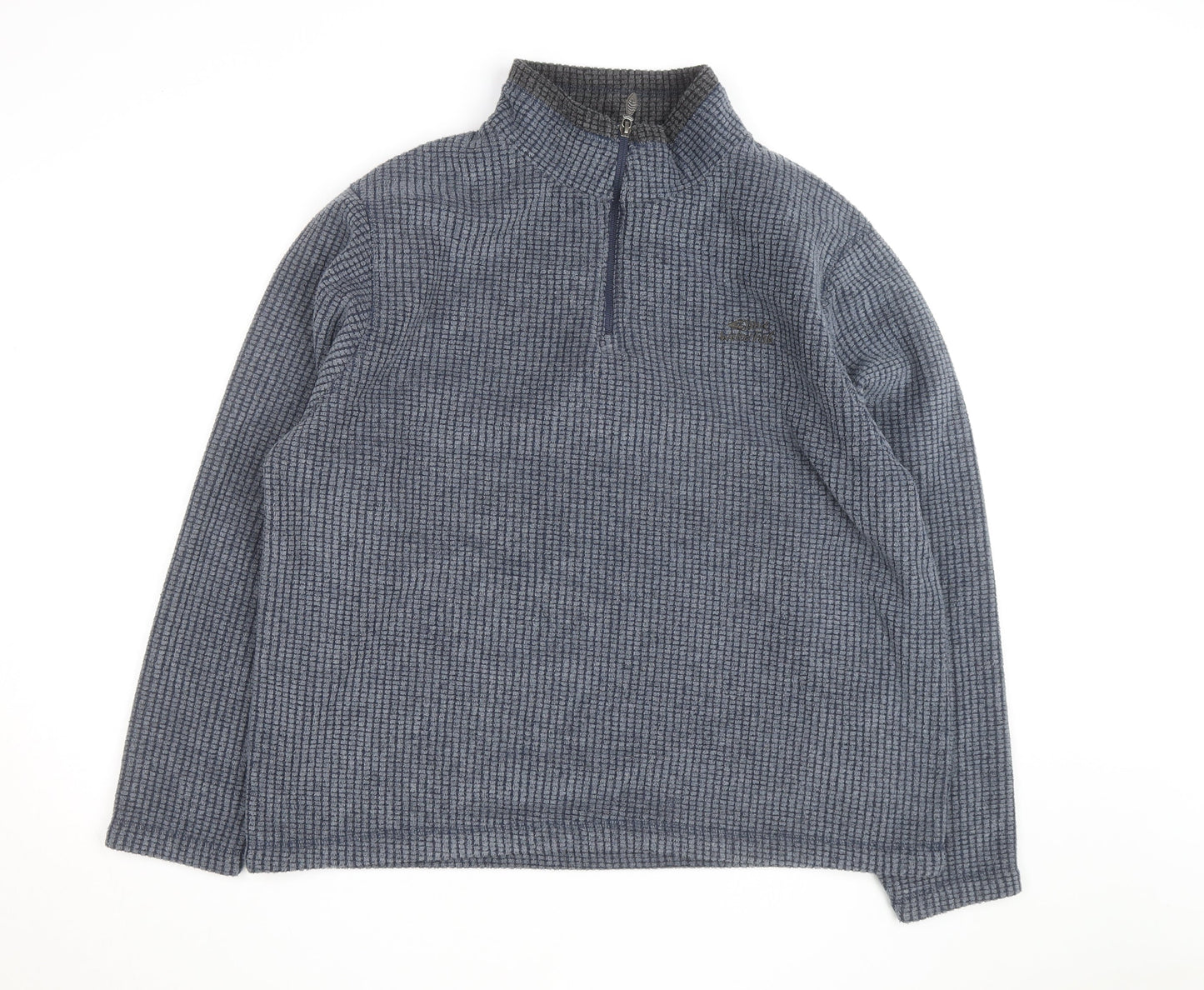 Weird Fish Men's Blue 2XL Half Zip Fleece Sweatshirt