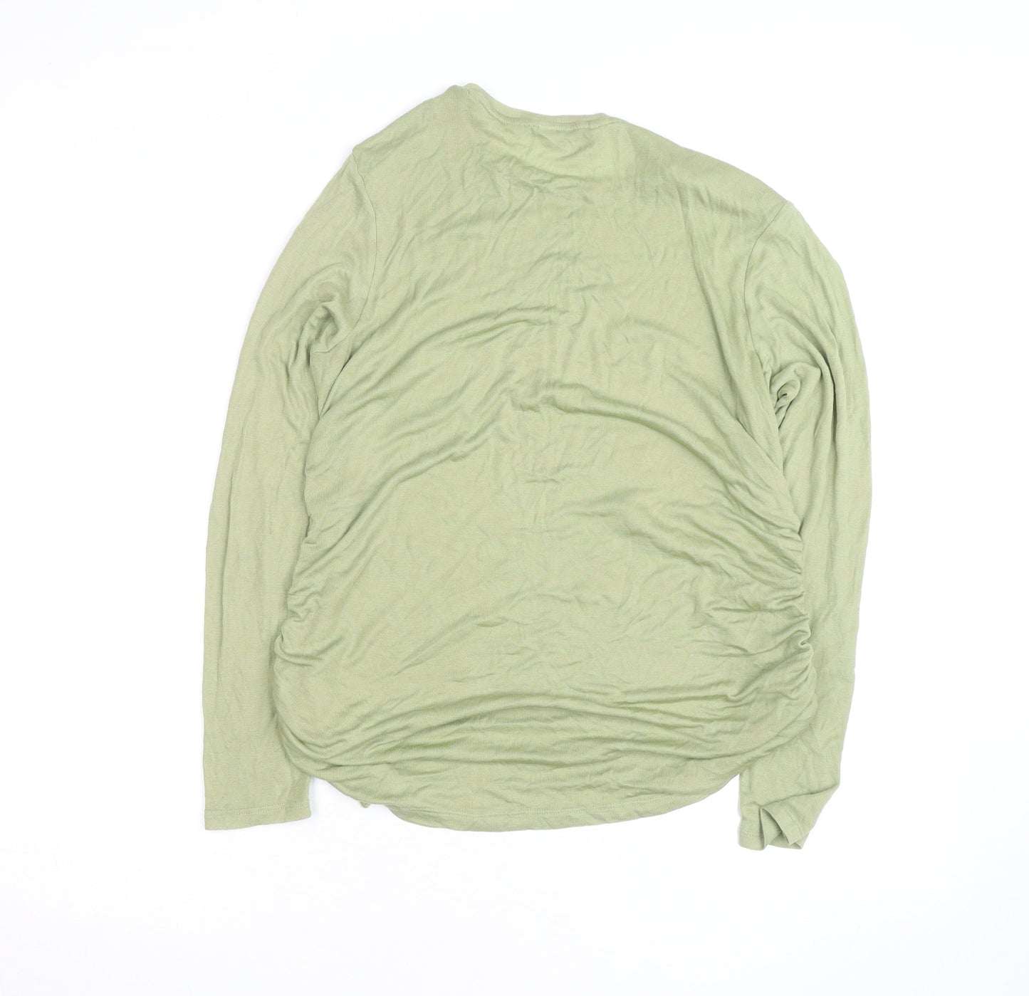 Marks and Spencer Womens Green Long Sleeve Jersey T-Shirt Size 16
