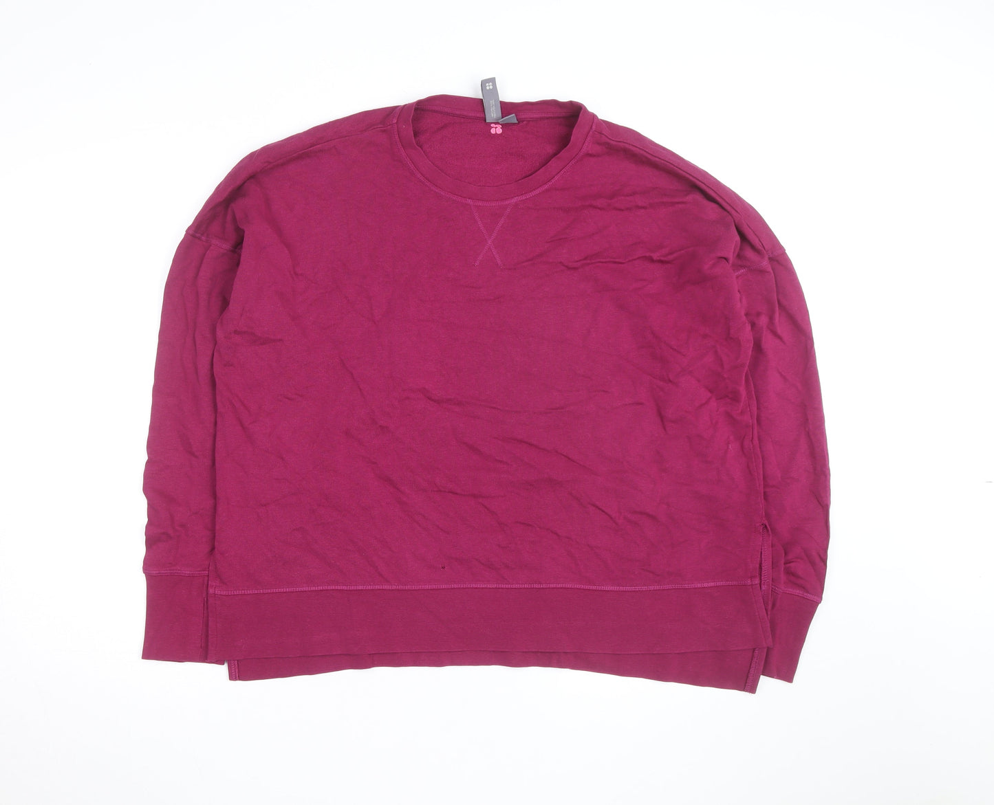 Sweaty Betty Womens Purple Long Sleeve Pullover Sweatshirt Size L