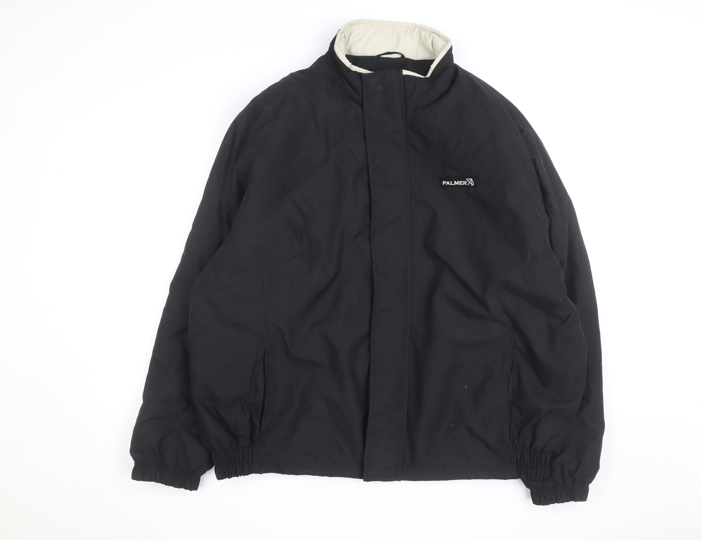Palmer Men's Black XL Winter Puffer Jacket Polyester Stand-Up Collar