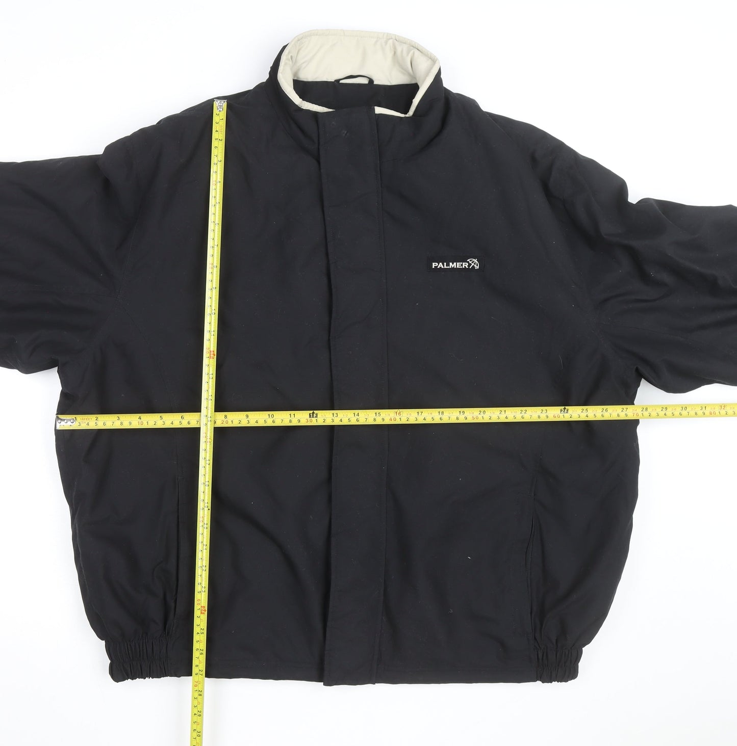 Palmer Men's Black XL Winter Puffer Jacket Polyester Stand-Up Collar