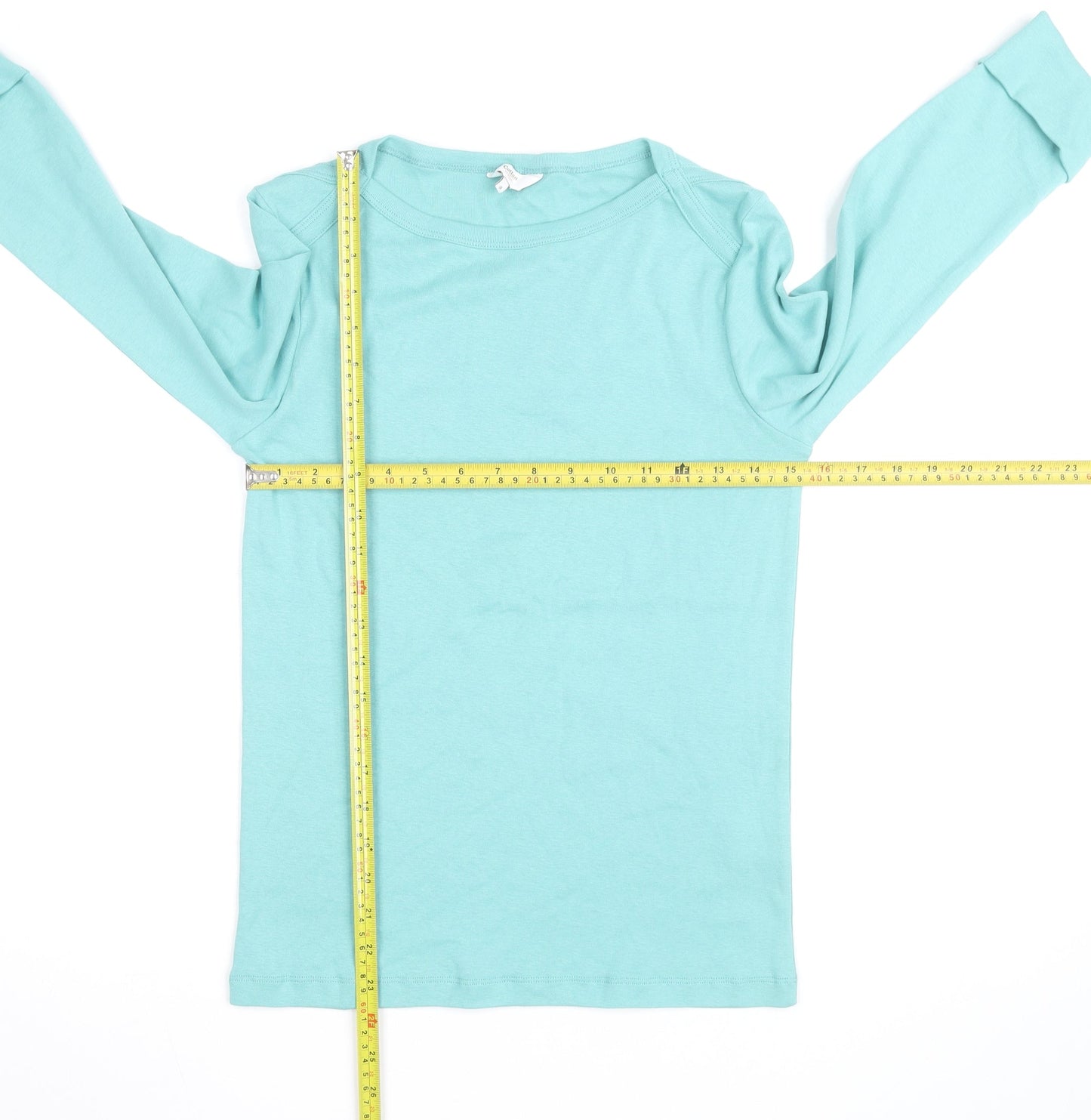 Cotton Traders Women's Blue Long Sleeve Cotton T-Shirt Size 10