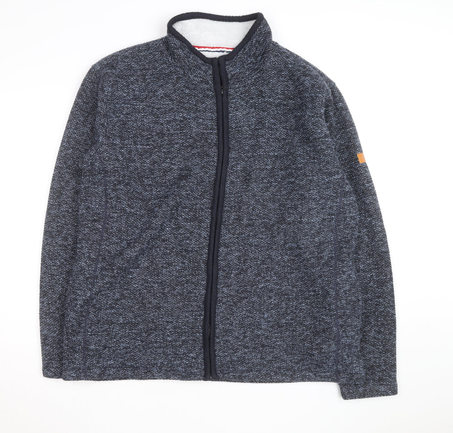 Charles Norton Men's Blue 2XL Full Zip Fleece Lined Jacket