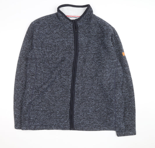 Charles Norton Men's Blue 2XL Full Zip Fleece Lined Jacket