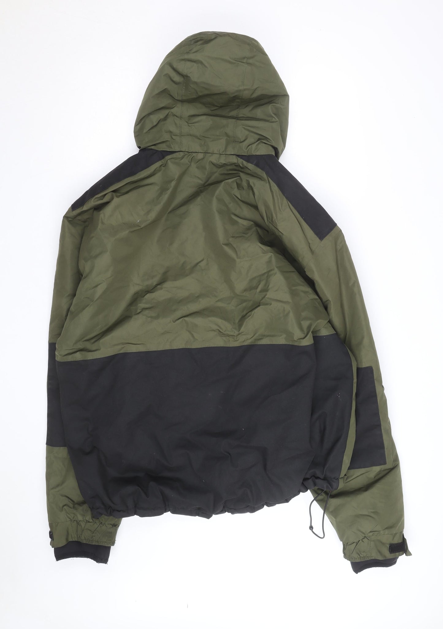 Crivit Men's Green Hooded Winter Parka Jacket Size L Outdoor Coat