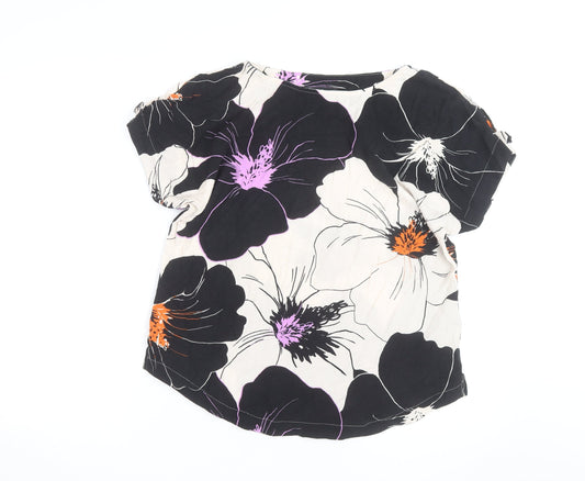 Prewornwholesale purple cropped slim fit active T-shirt with short sleeves and a high neckline.