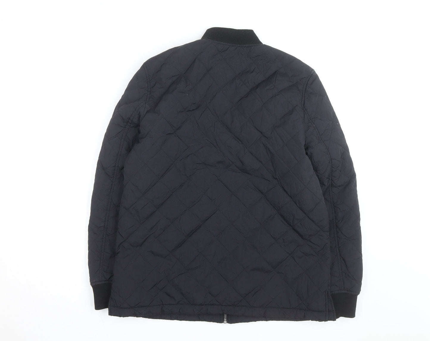 Levi's Men's Black Quilted Full Zip Mid-Length Casual Jacket S
