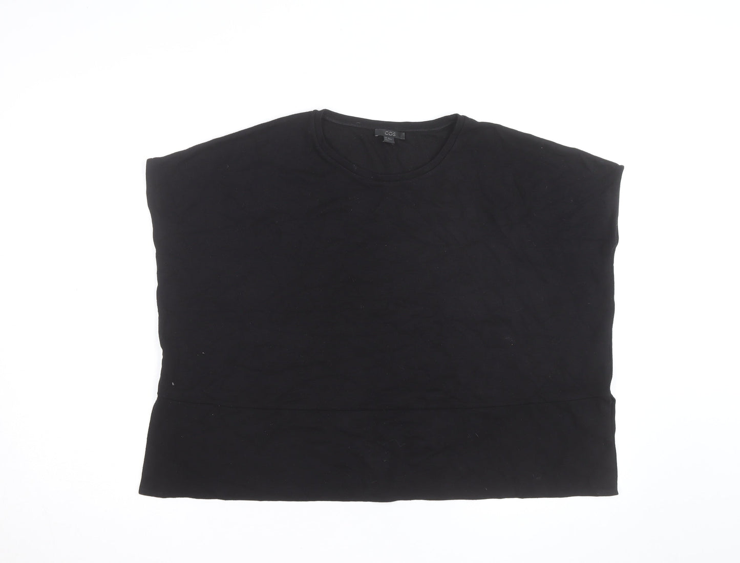 COS Women's Black Cotton Sleeveless Pullover Jumper M