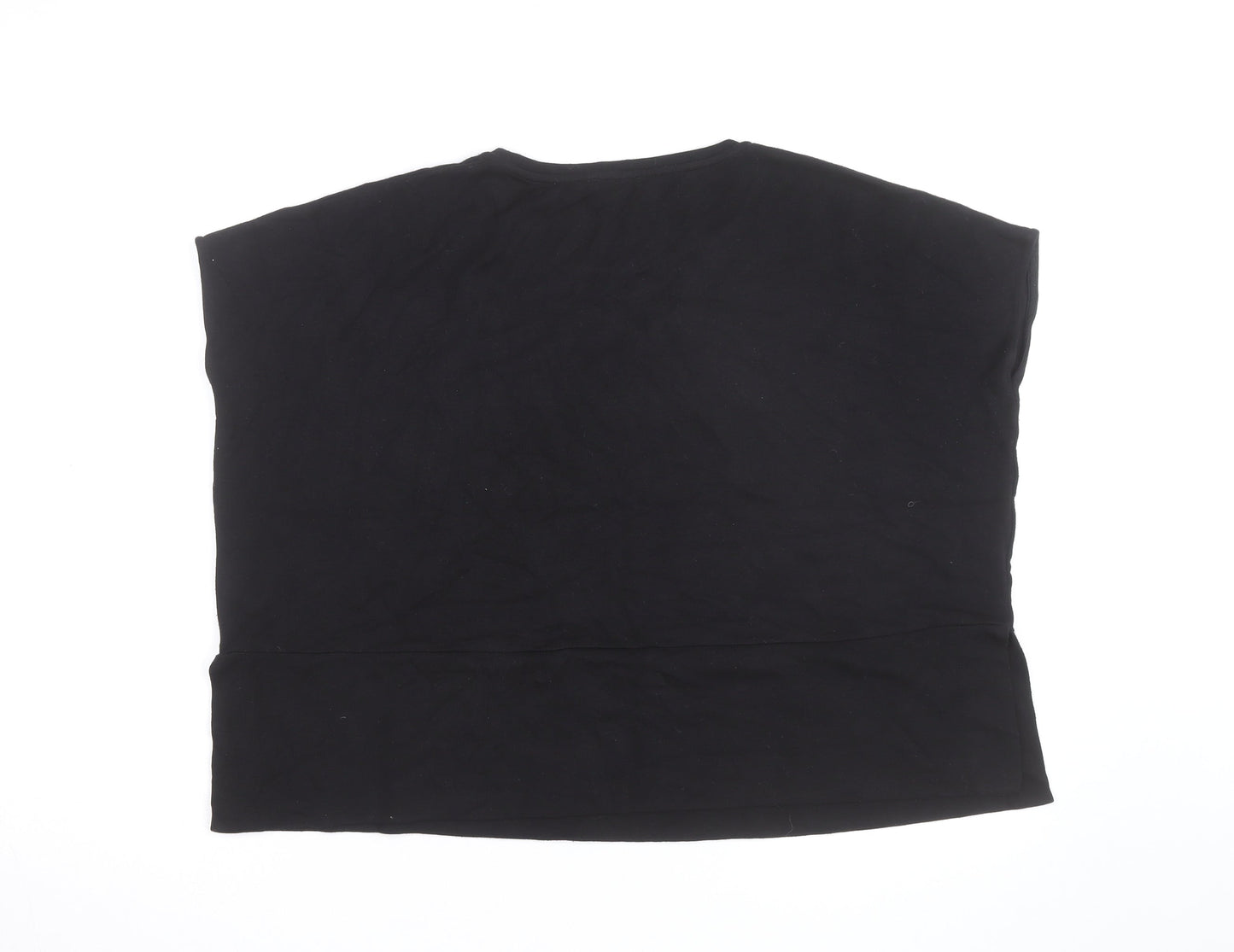 COS Women's Black Cotton Sleeveless Pullover Jumper M