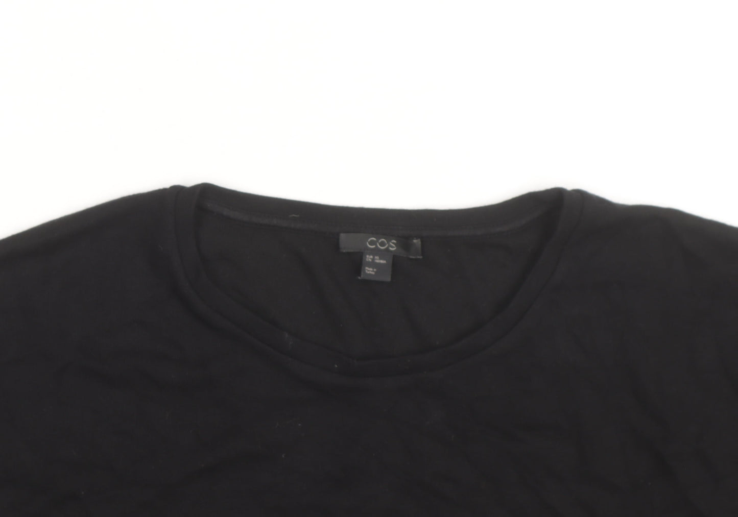 COS Women's Black Cotton Sleeveless Pullover Jumper M