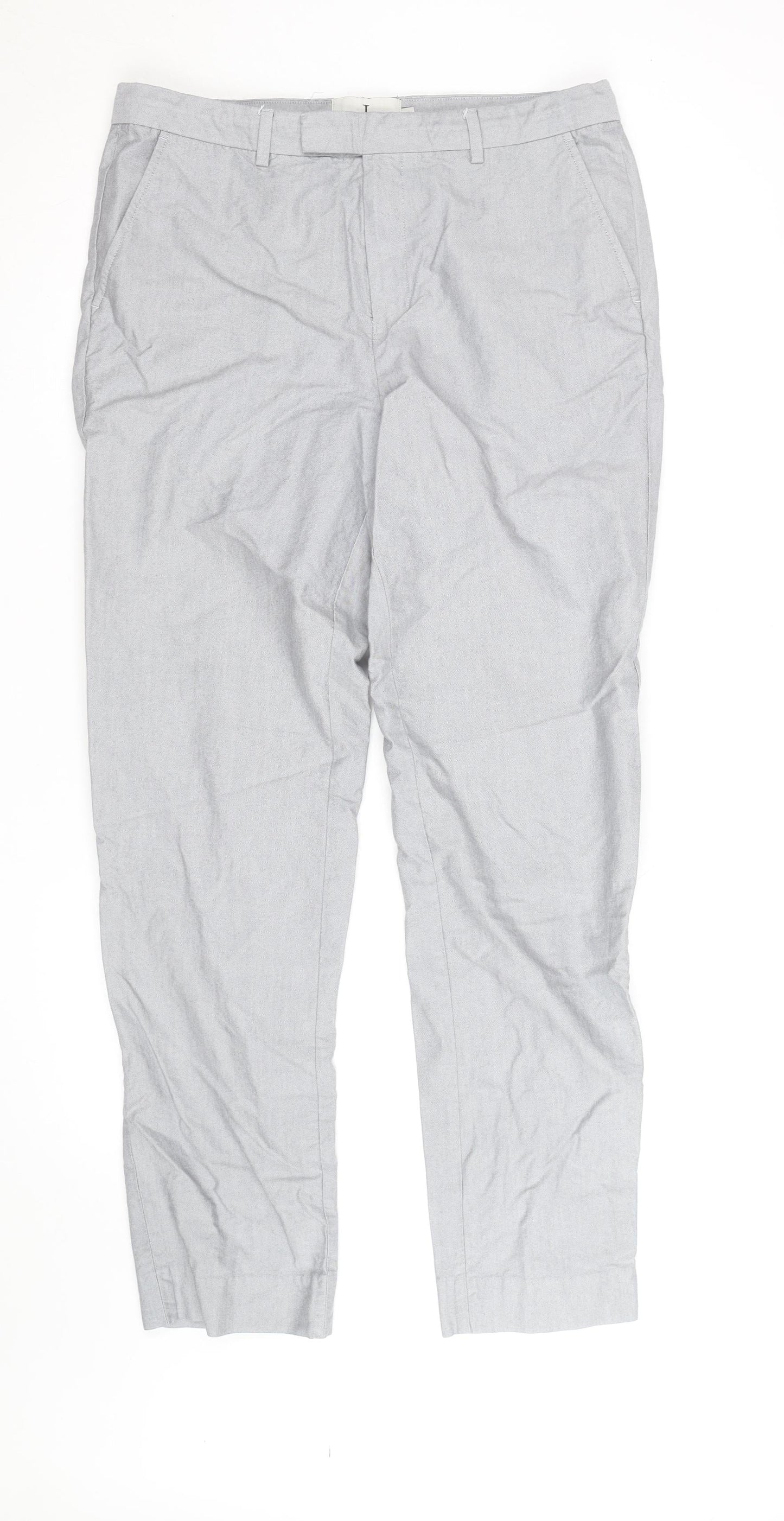 Jasper Conran Men's Grey Chino Trousers 34L Regular Fit