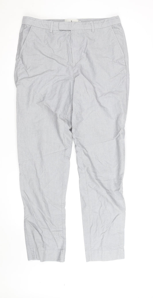 Jasper Conran Men's Grey Chino Trousers 34L Regular Fit