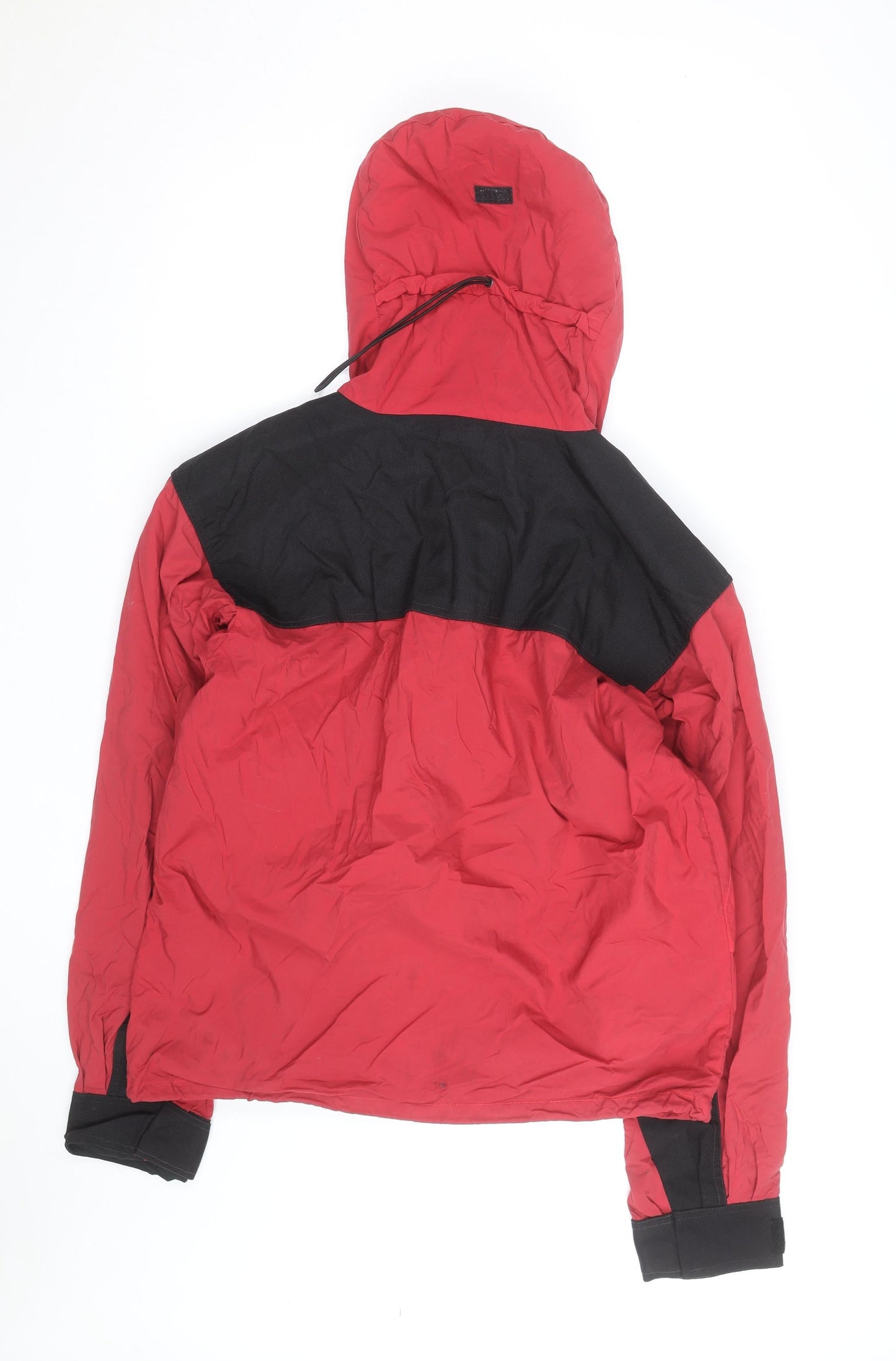 Purple Point Men's Red Waterproof Hooded Parka Jacket Size M