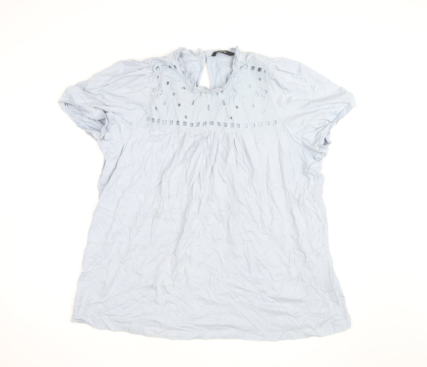Vero Moda Women's Blue Cotton Tunic Blouse Size L
