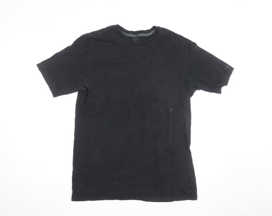 Calvin Klein Men's Black Cotton Crew Neck T-Shirt Size L
