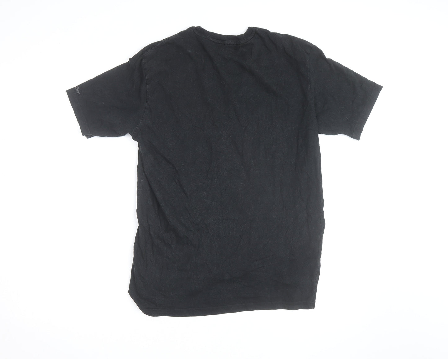 Calvin Klein Men's Black Cotton Crew Neck T-Shirt Size L