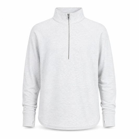 Cubic Square Men's Grey 1/2 Zip High Neck Lightweight Sweatshirt M