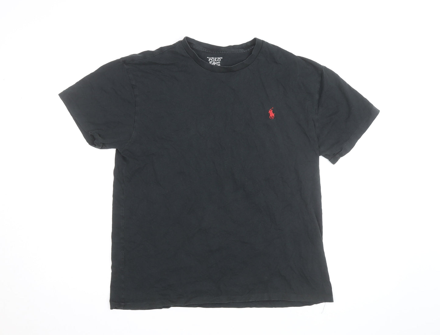 Ralph Lauren Men’s Black Short Sleeve Crew Neck Cotton T-Shirt M