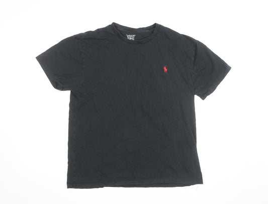Ralph Lauren Men’s Black Short Sleeve Crew Neck Cotton T-Shirt M