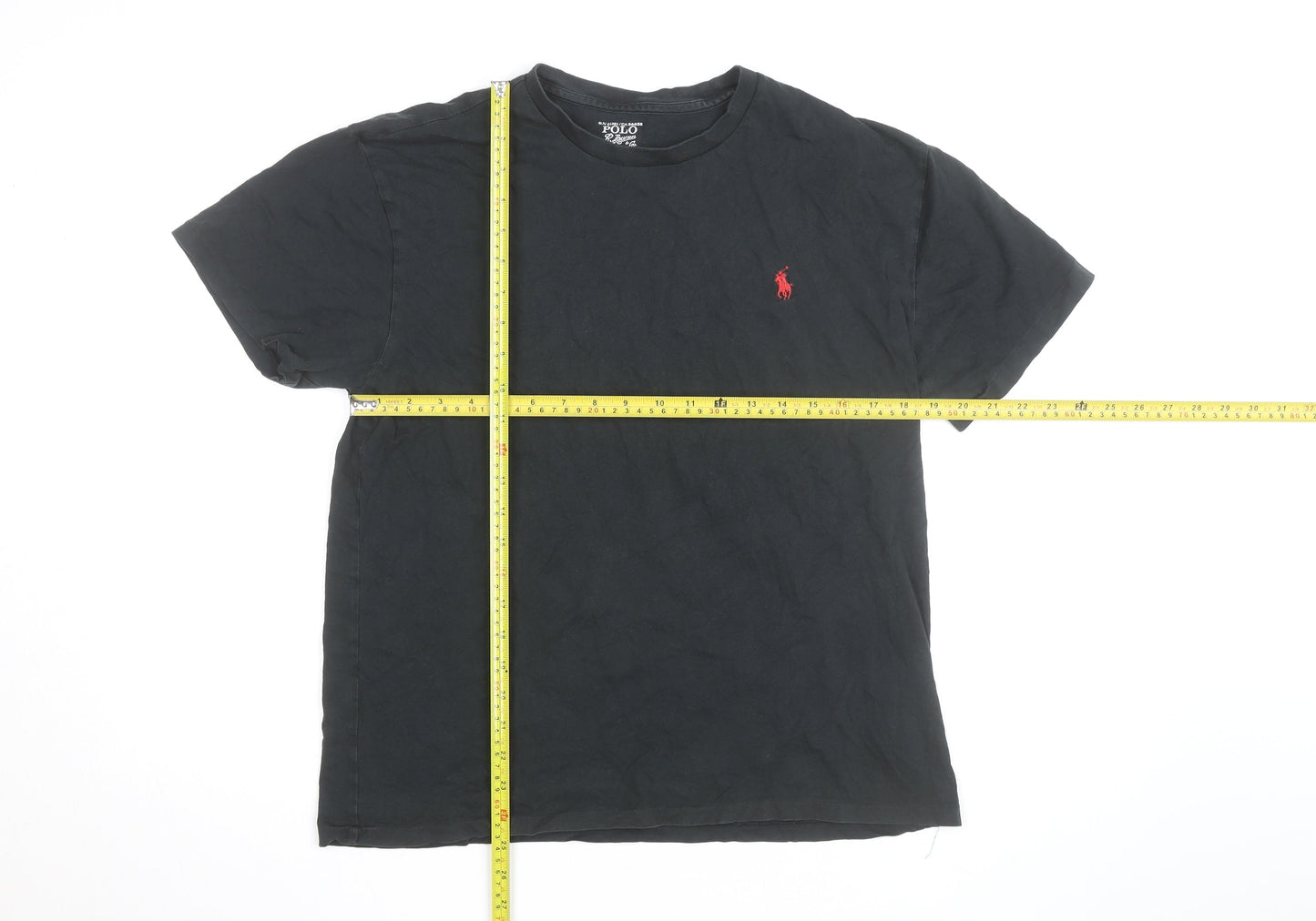 Ralph Lauren Men’s Black Short Sleeve Crew Neck Cotton T-Shirt M
