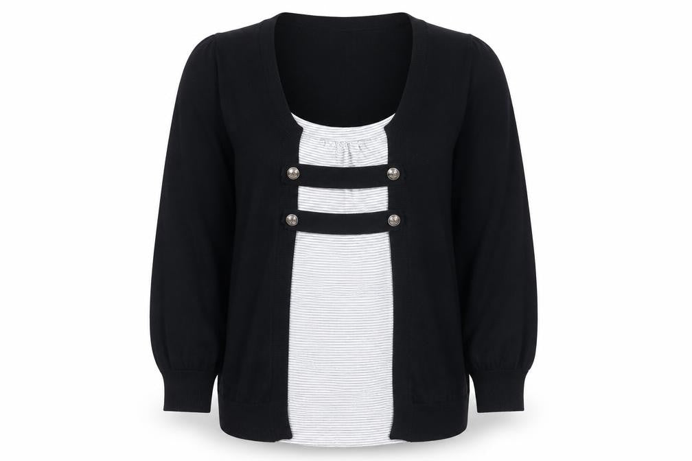 New Look Womens Black Size 14 Cardigan Lightweight Knit