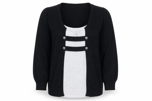 New Look Womens Black Size 14 Cardigan Lightweight Knit