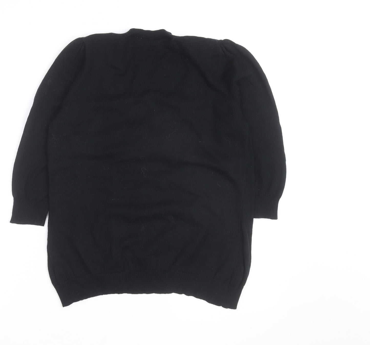 New Look Womens Black Size 14 Cardigan Lightweight Knit